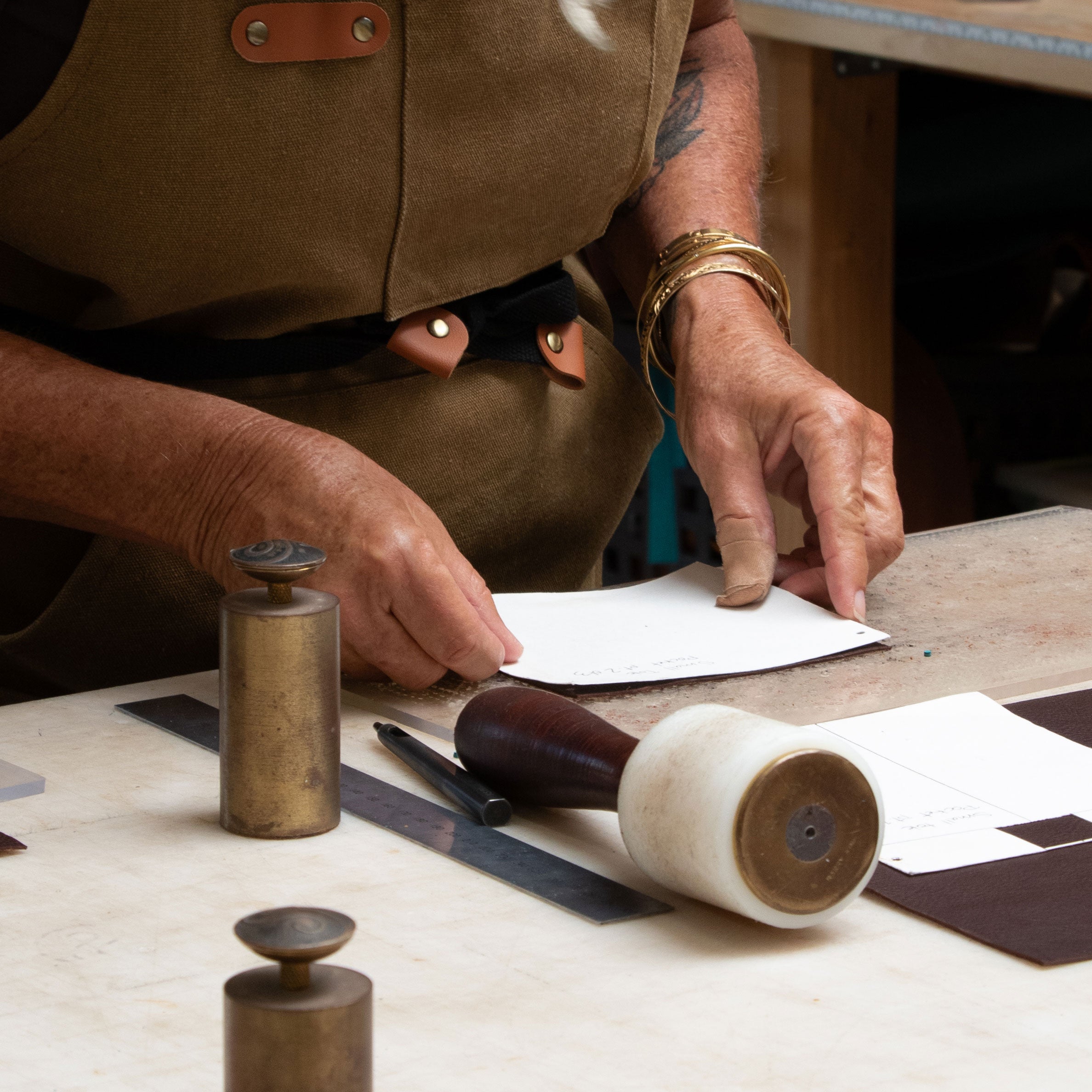 Person working with tools